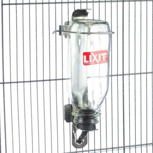 Parrot Small Pet Bird Water Bottle Lixit Glass  32 oz. 