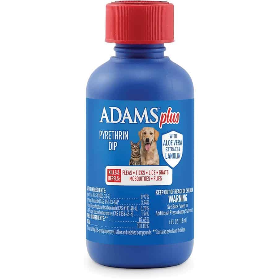 Adams Plus Pyrethrin Dip for Dogs and Cats 4 oz