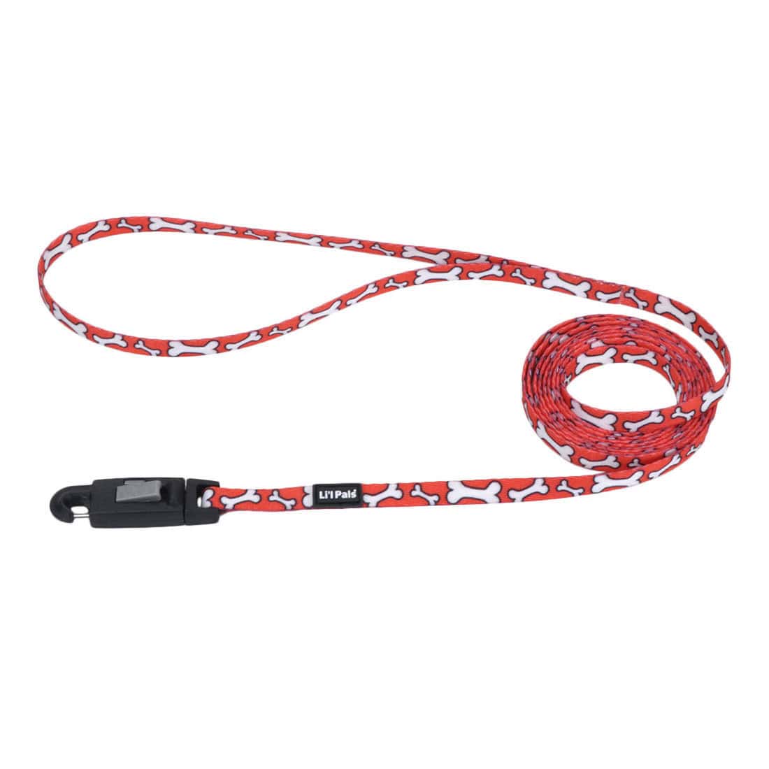 Li'l Pals® Red Bone Dog Leash 5/16" x 6'