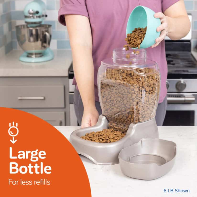 PetMate Gravity Pet Feeder Food Dispenser 3 lb