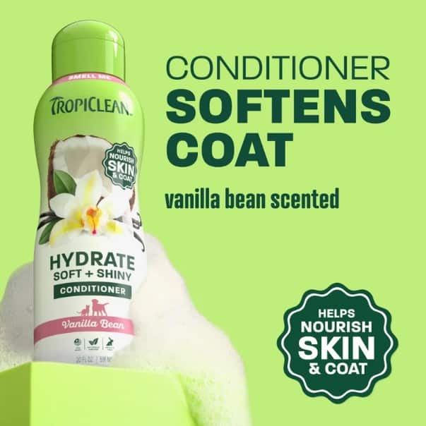 TropiClean® Vanilla Bean Hydrate Soft + Shiny Pet Conditioner 20 oz