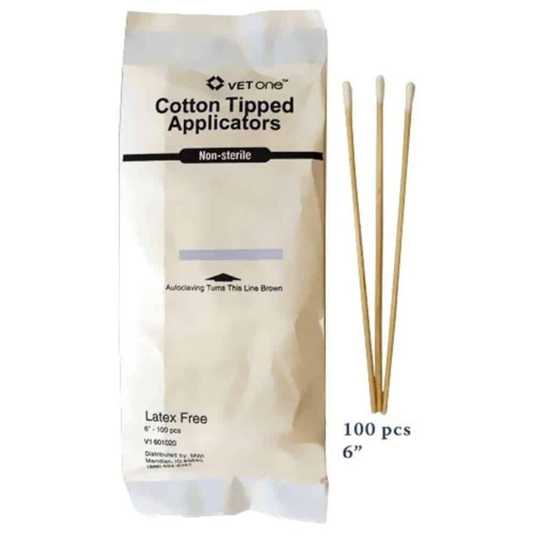 Cotton Tip Applicators Swab Sticks 6" (100 Ct)