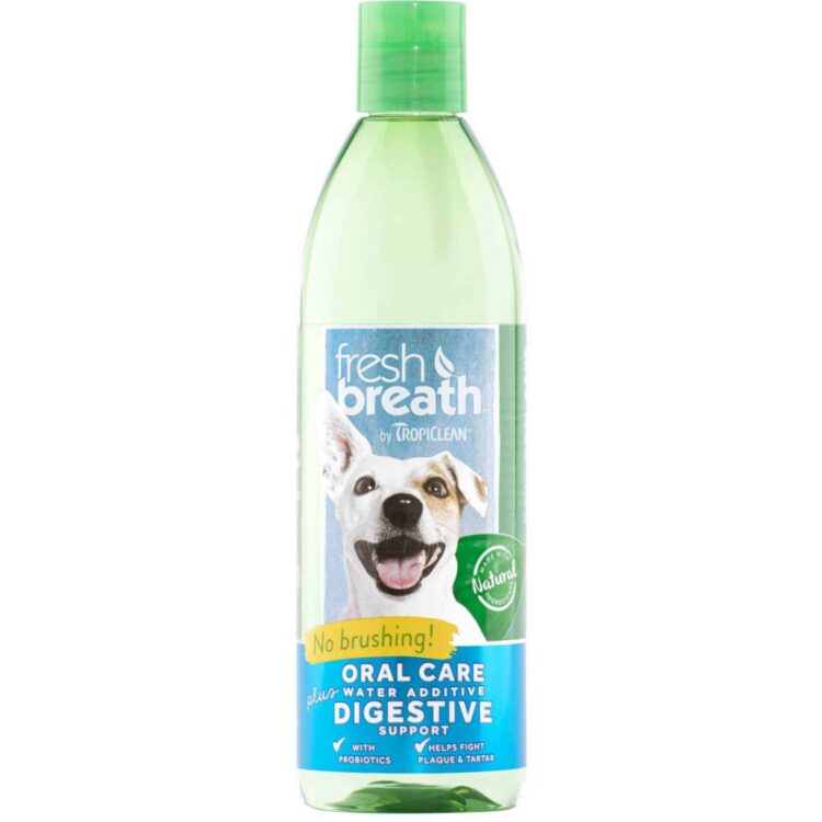 Tropiclean Fresh Breath Oral Care Water Additive plus Digestive Support 16 oz