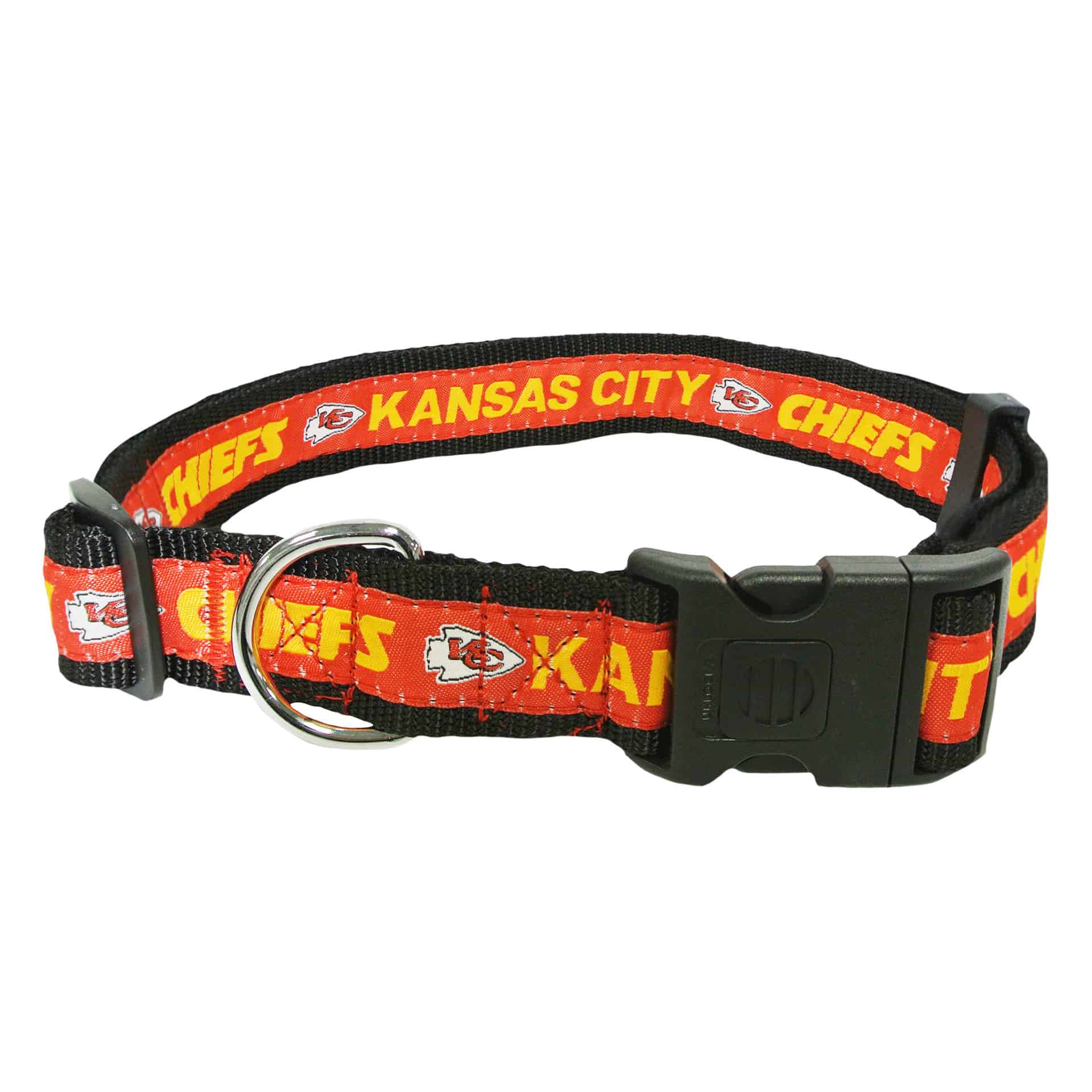 Kansas City Chiefs Dog Collar & Pet ID Tag