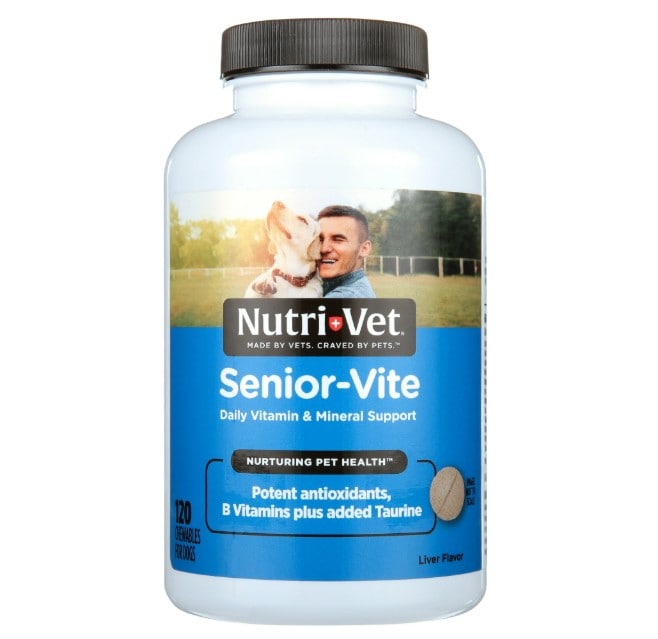 Nutri-Vet Senior-Vite Vitamin Chewables for Dogs 120 Ct
