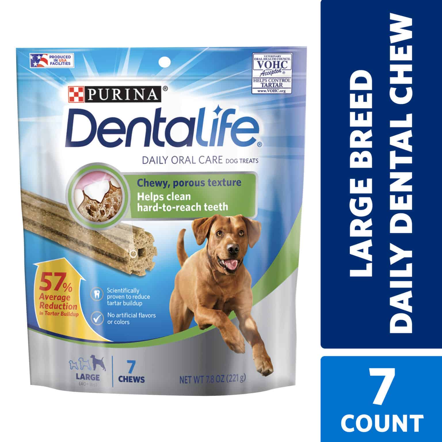 Purina DentaLife Oral Care Chews for Large Dogs 7 Ct