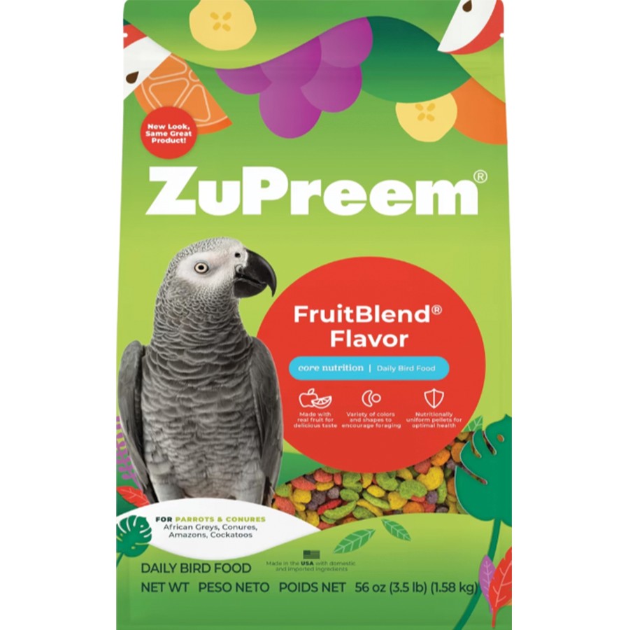 Zupreem Fruit Blend Bird Food for Parrots & Conures