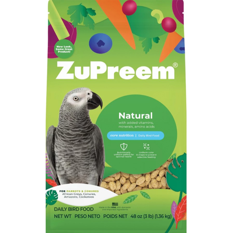 Zupreem Natural Bird Food for Parrots & Conures