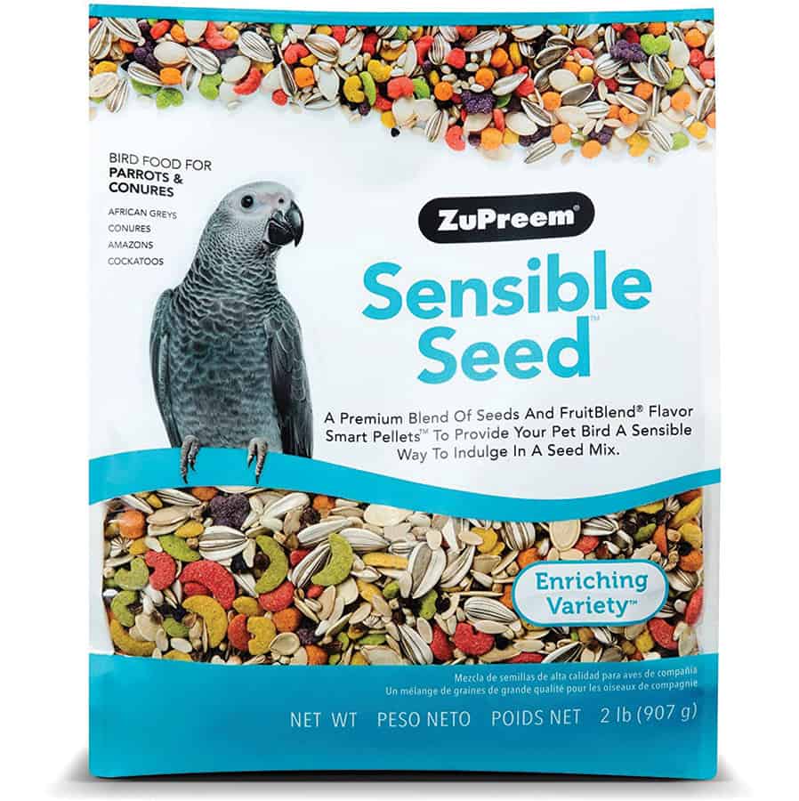 frekvens Pind Surrey Zupreem Sensible Seed Bird Food for Parrots & Conures 2 lb | UPCO