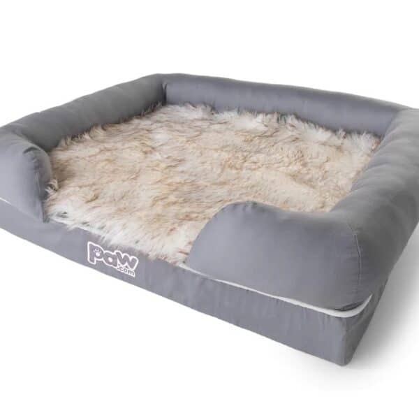 PupLounge™ Memory Foam Bolster Bed & Topper Small