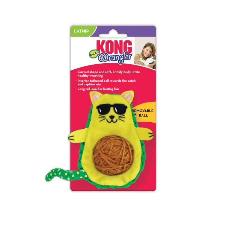 KONG Wrangler Avocato Cat Toy or XXS Dog Toy