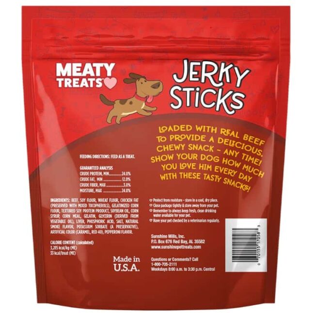 Meaty Treats Jerky Sticks Beef & Pepperoni Flavor 22.5 oz