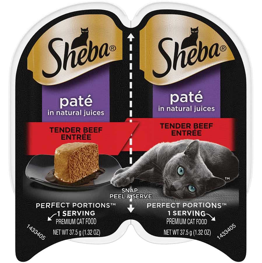 Sheba Perfect Portions Premium Paté Beef Entrée 2.6 oz