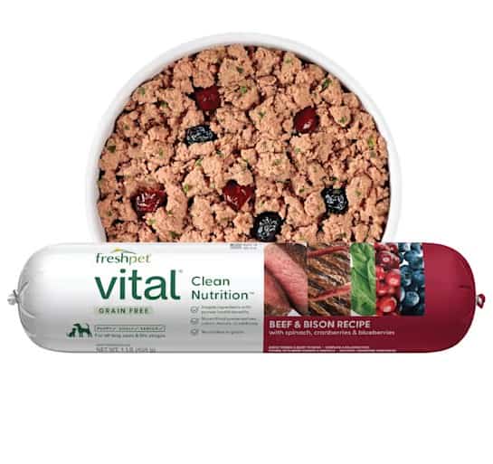 Freshpet Vital Roll GF Beef & Bison Recipe for Dogs 1 lb