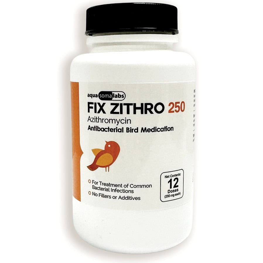 Fix Zithro (Azithromycin) Tablets Fish Antibiotics 250 mg 12 Ct