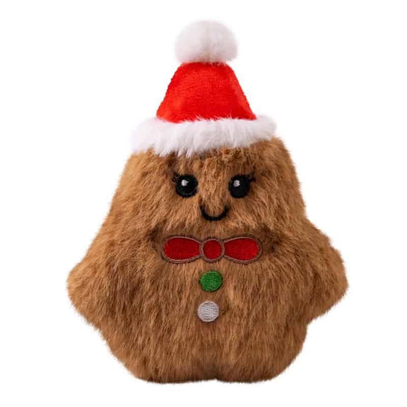 KONG Holiday Snuzzles Dog Toy Mini Gingerbread XS