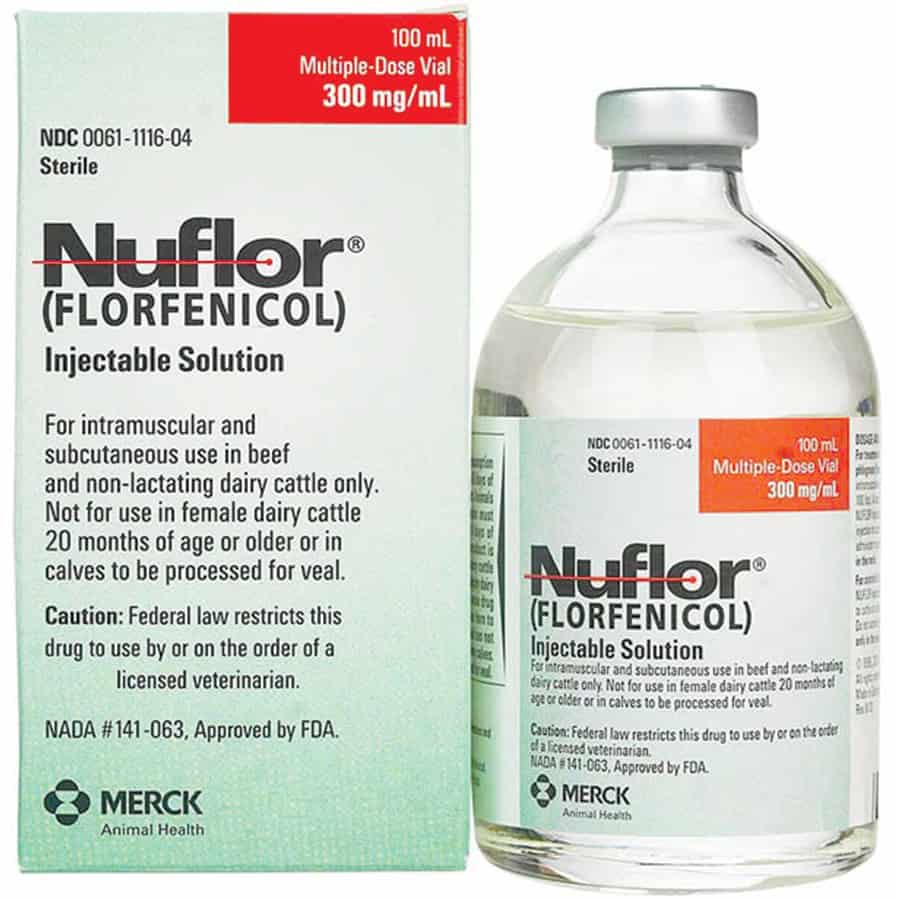 Nuflor (Florfenicol) Injectable Solution 100 mL 300 mg