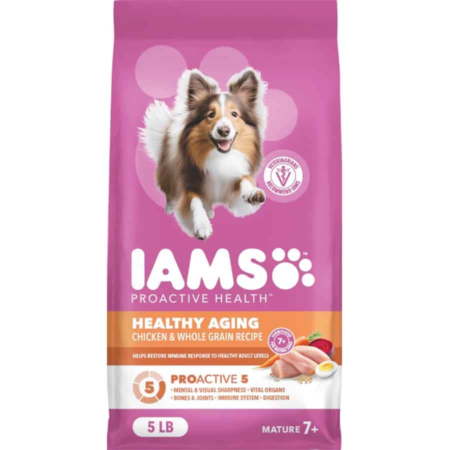 Iams Healthy Aging with Real Chicken Senior Dog Food 5 lb