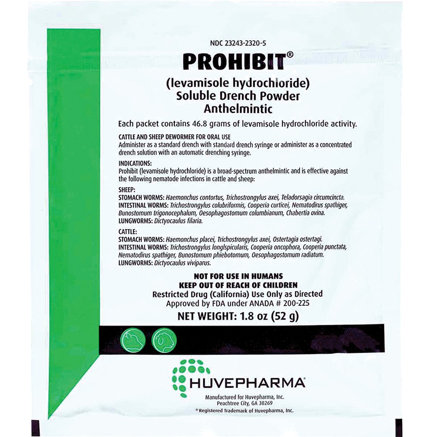 Prohibit Levamisole Drench Powder 52 gm