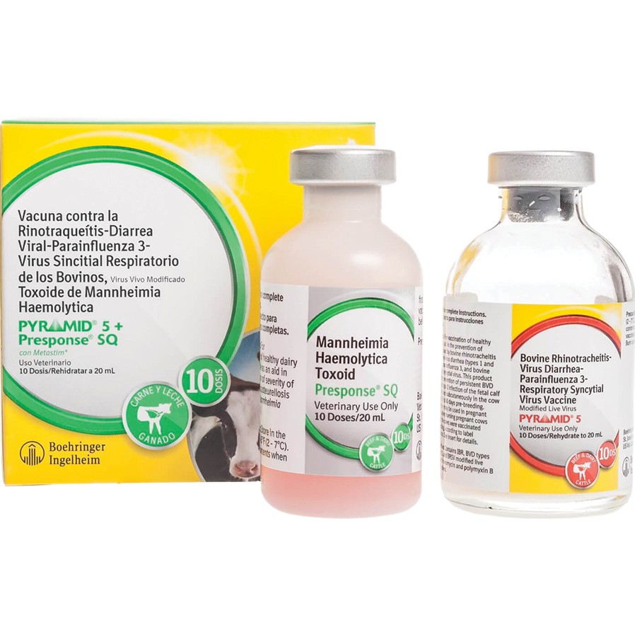 Pyramid 5 + Presponse SQ Cattle Vaccine 10 ds
