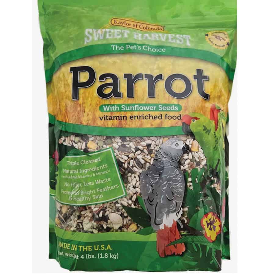 Sweet Harvest Parrot with Sunflowers Food