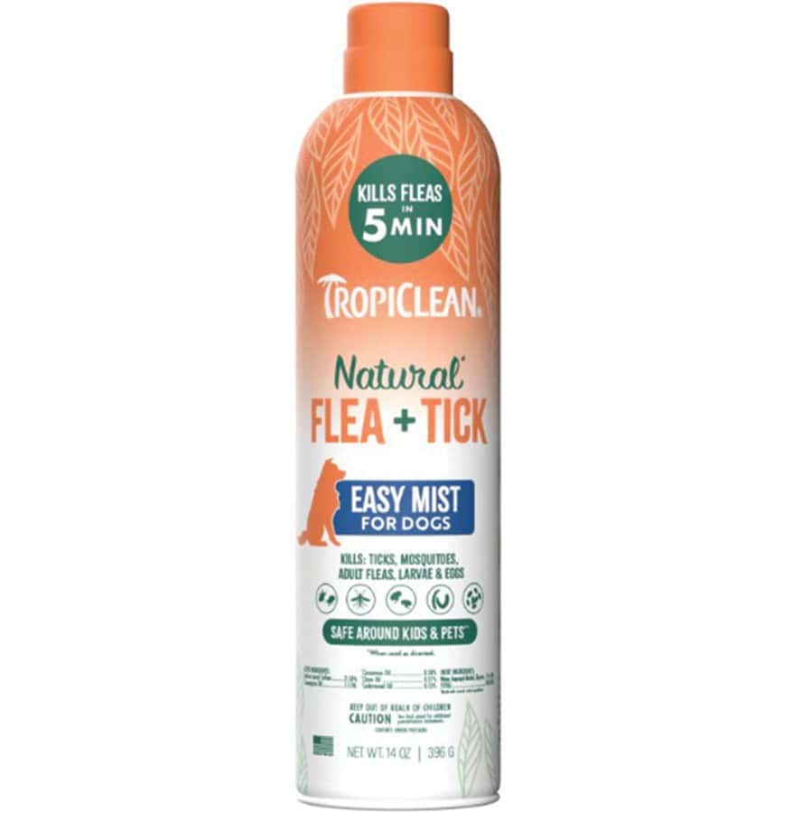 Tropiclean Natural Flea & Tick Easy Mist for Dogs 14 oz