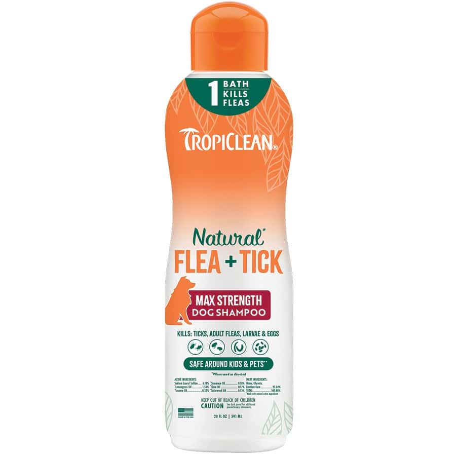 TropiClean Natural Flea & Tick Shampoo Maximum Strength