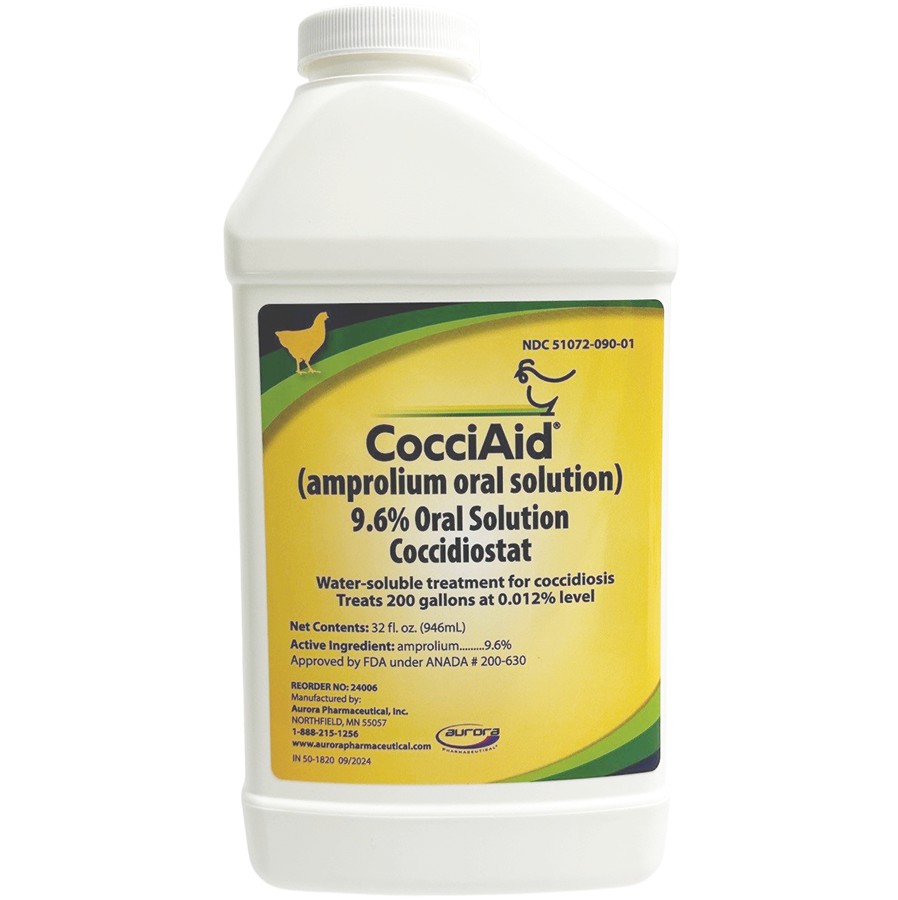 CocciAid Amprolium Oral Solution 9.6% 32 oz