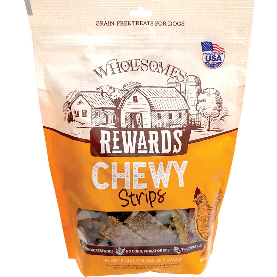 Wholesomes Rewards Chewy Strips Chicken Flavor 25 oz