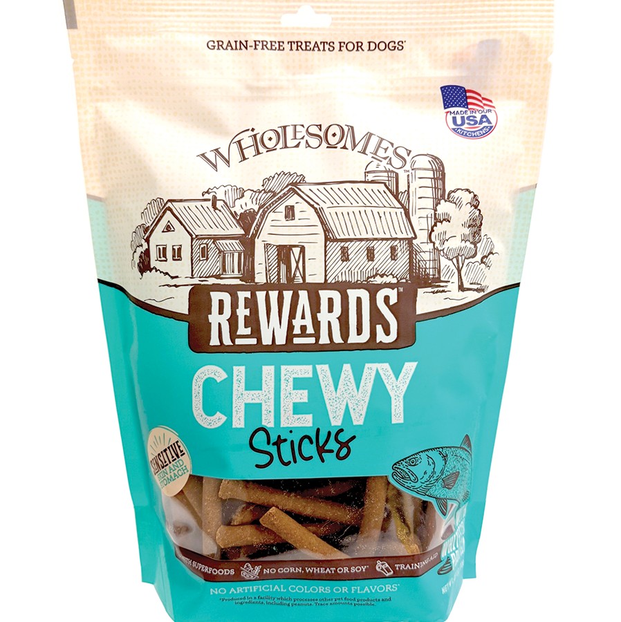 Wholesomes Rewards Chewy Sticks Whitefish Protein 25 oz