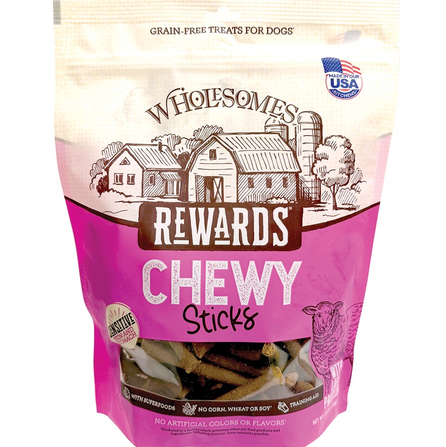 Wholesomes Rewards Chewy Sticks Lamb Dog Treats 25 oz