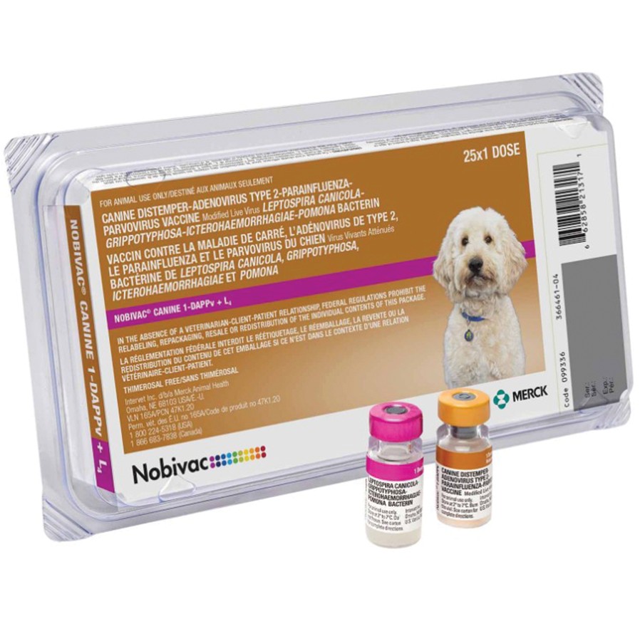 Nobivac Canine 1-DAPPv+L4 Dog Vaccine 25 Dose