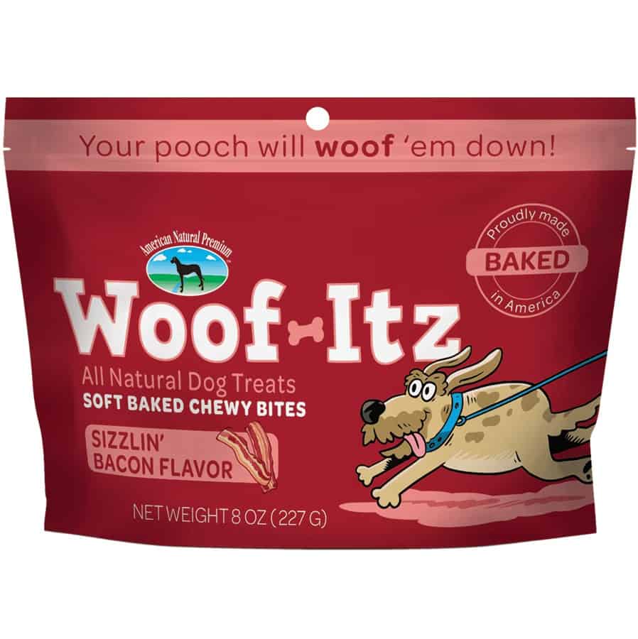 Woof-Itz Sizzlin’ Bacon Soft Baked Dog Treats 8 oz