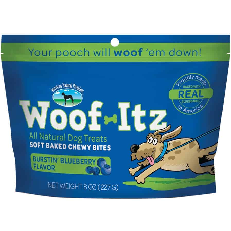 Woof-Itz Burstin’ Blueberry Soft Baked Dog Treats 8 oz
