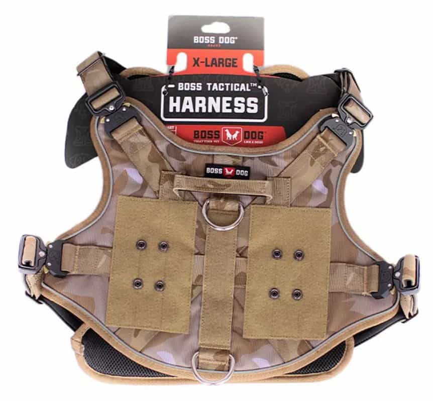 Boss-Dog-Tan-Camo-Harness-XL