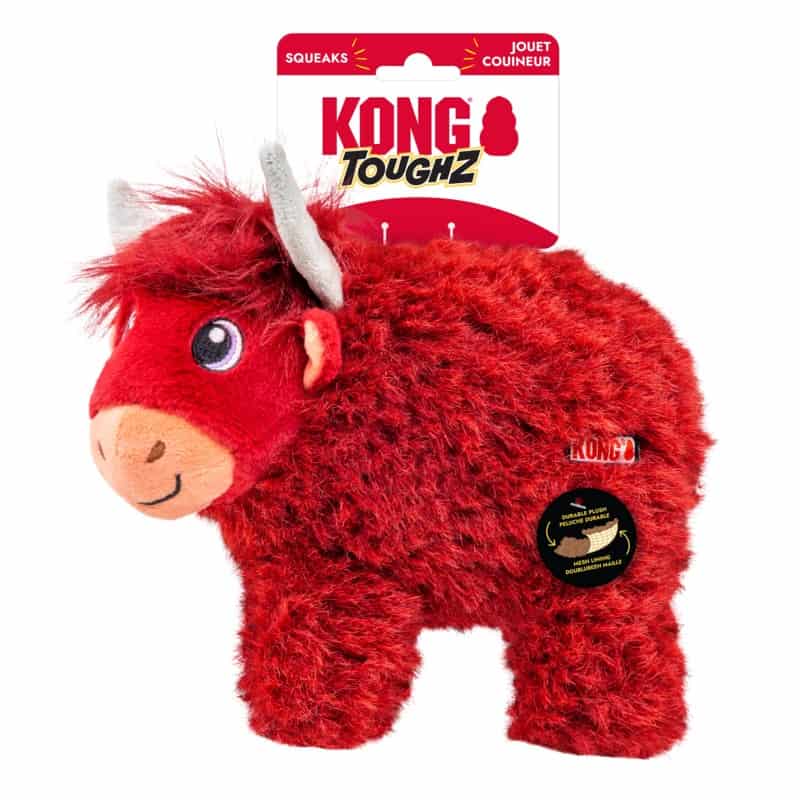 KONG® Toughz Highland Cow Dog Toy Medium