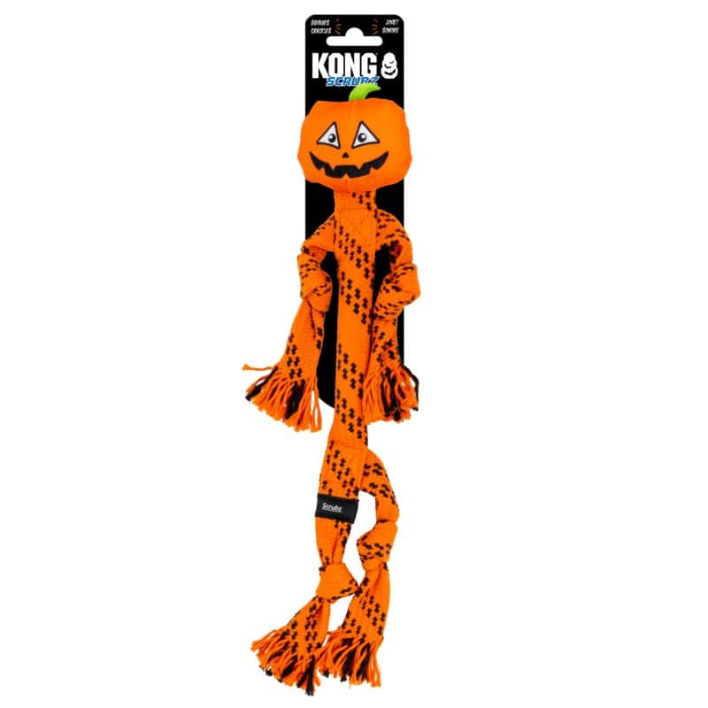 KONG Halloween Scrubz Jack-o-Lantern Medium