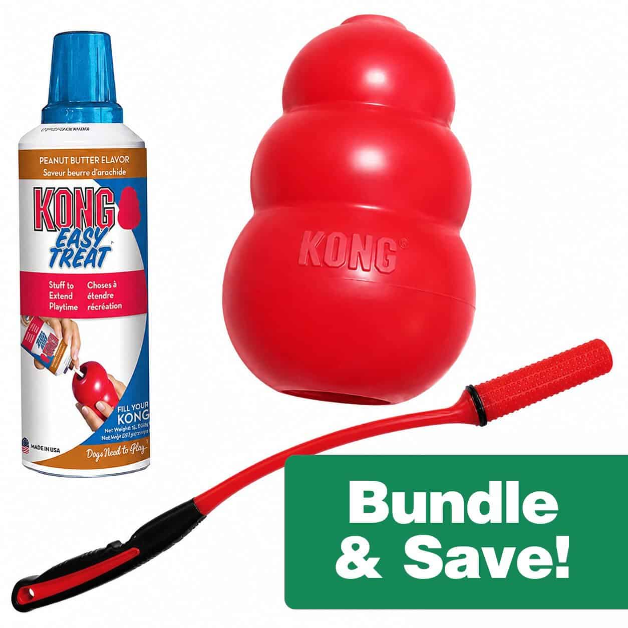 KONG Fetch Bundle – Includes KONG Classic, Launcher & Easy Treat