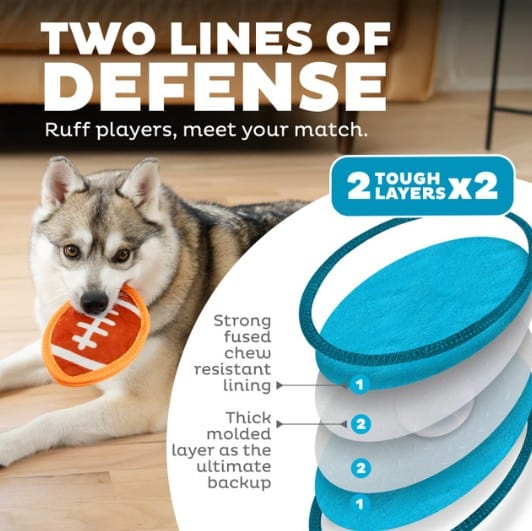 Outward Hound® Tough Skinz Football Dog Toy
