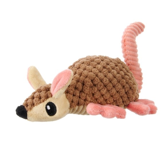 BARK® Armie Dillo XS Plush Squeaky Dog Toy