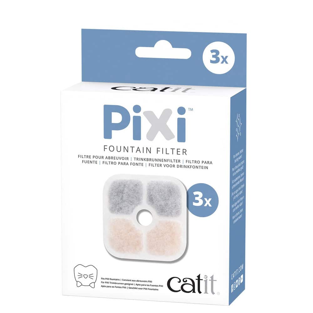 Catit® PIXI™ Cat Drinking Fountain Triple Action Replacement Filters 3 Pk