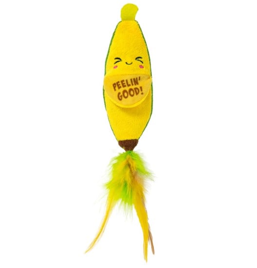 Catstages® Peelin' Good Banana Kicker Dental Catnip Toy
