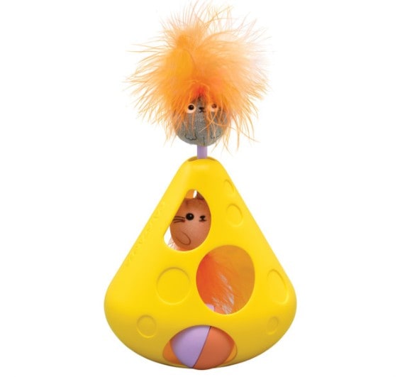 Catstages® Mousin' Around Wobble Wedge Interactive Cat Toy