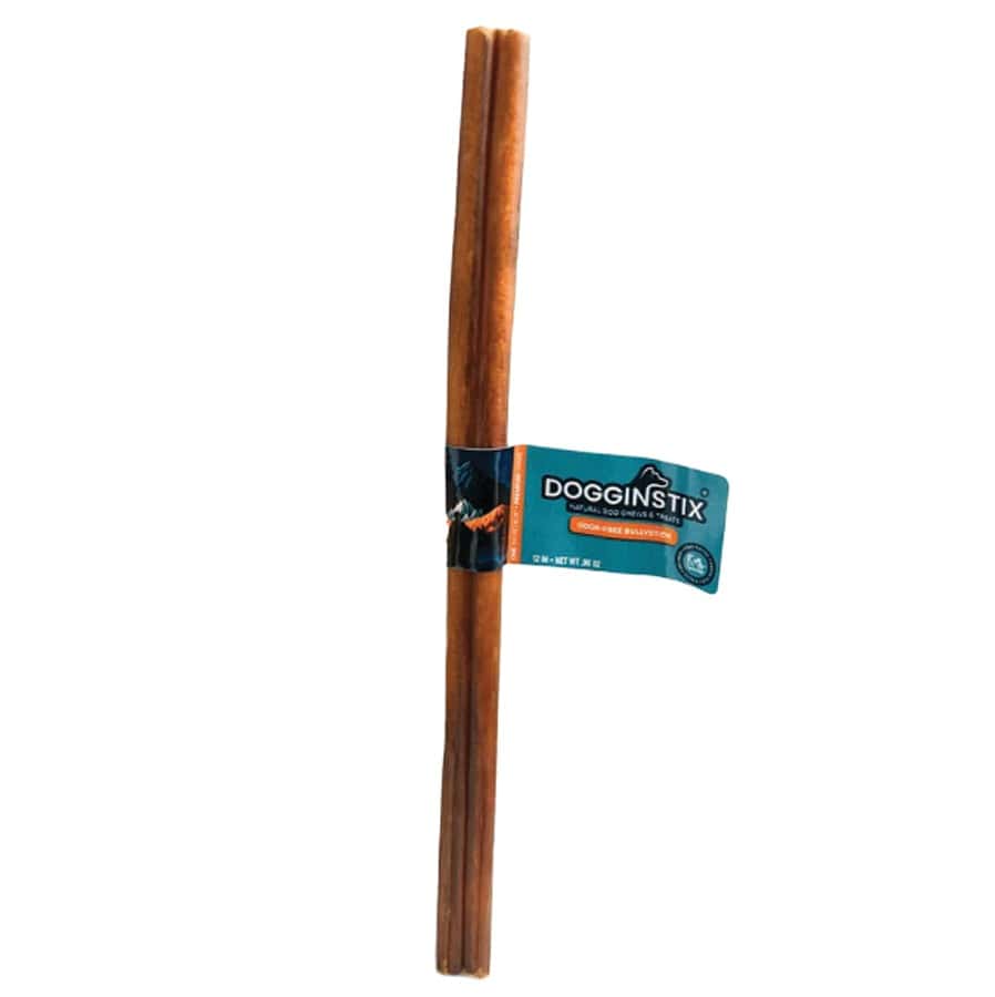 DogginStix Bully Stick Natural Dog Chew 12"