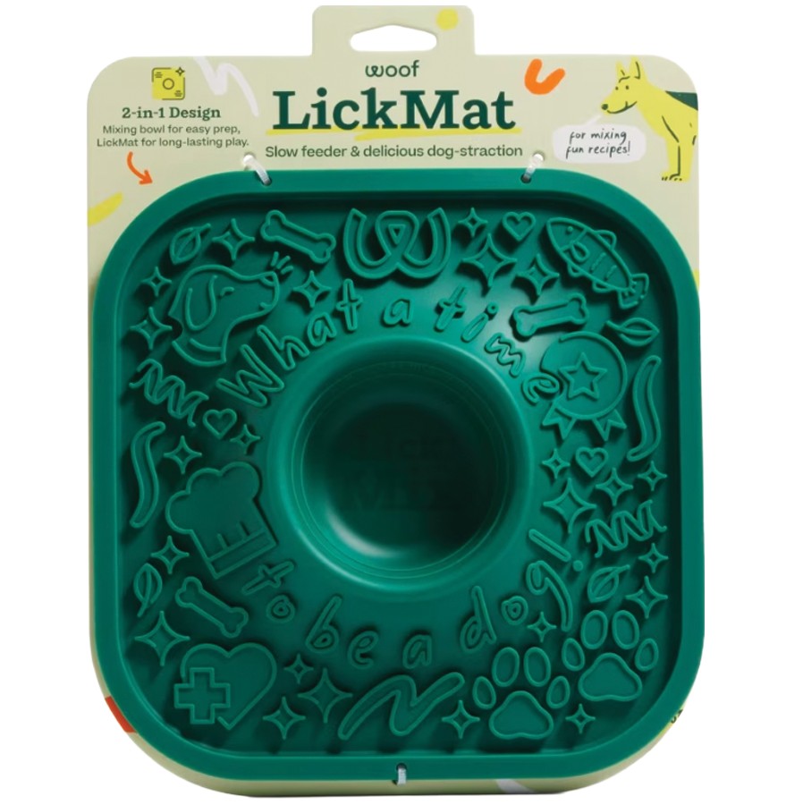 Woof® LickMat No-Slip Silicone Dog Slow Feeder & Lick Mat