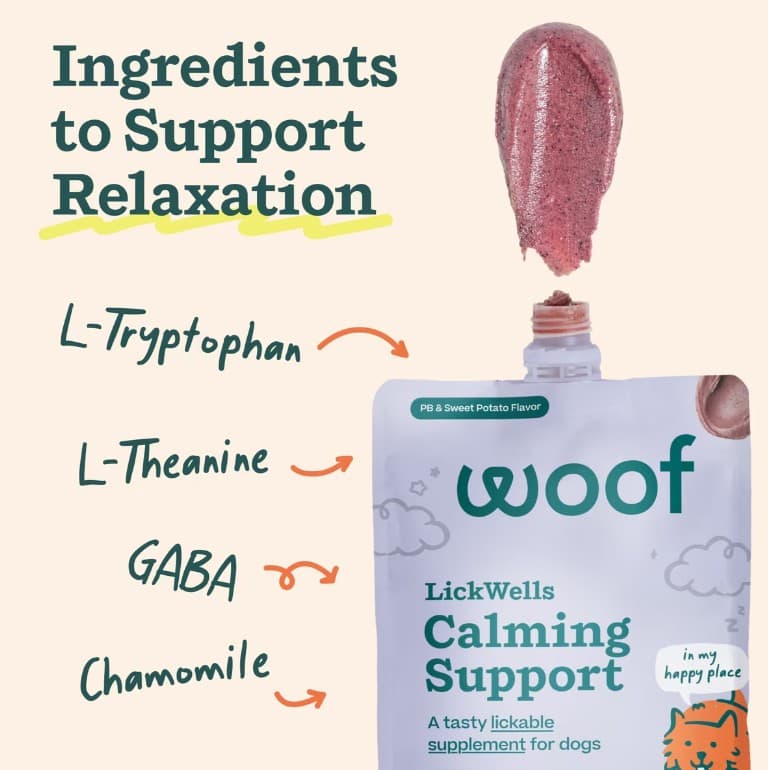 Woof® LickWells Calming Lickable Dog Supplement 12 oz