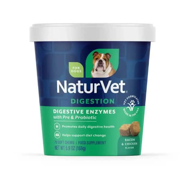 Digestive Enzymes Plus Prebiotic & Probiotic Soft Chews for Dogs 70 Ct