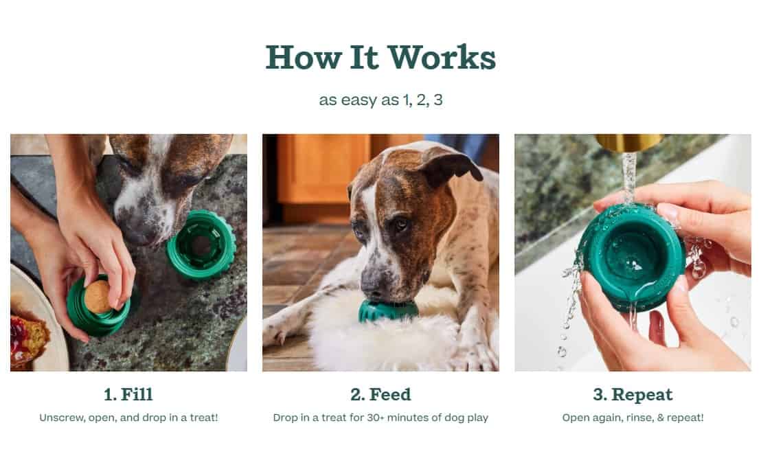 Woof Pupsicle Treat Dispensing Dog Toy