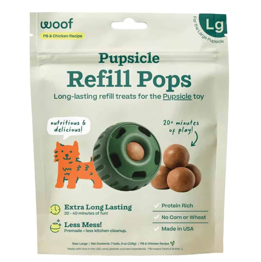 Woof® Pupsicle Pops Chicken & Peanut Butter Grain-Free Dog Treat Refills