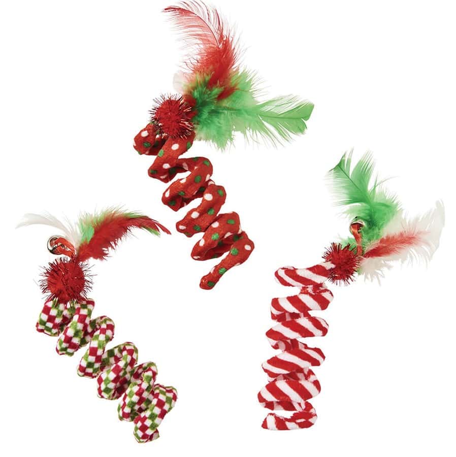 SPOT® Holiday Spring Cat Toys Assorted – 3 Pack